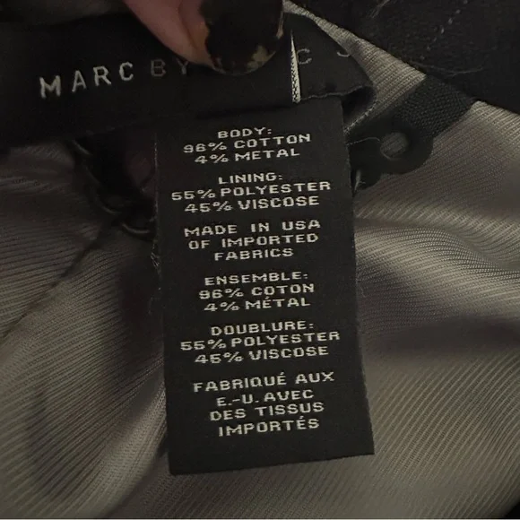 Marc By Marc Jacobs blue and Gray Blazer two button size medium lined casual - Picture 2 of 8